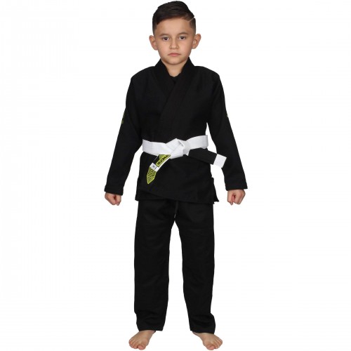 детское кимоно hypnotik VORTEX YOUTH KIDS BJJ GI black WITH BELT